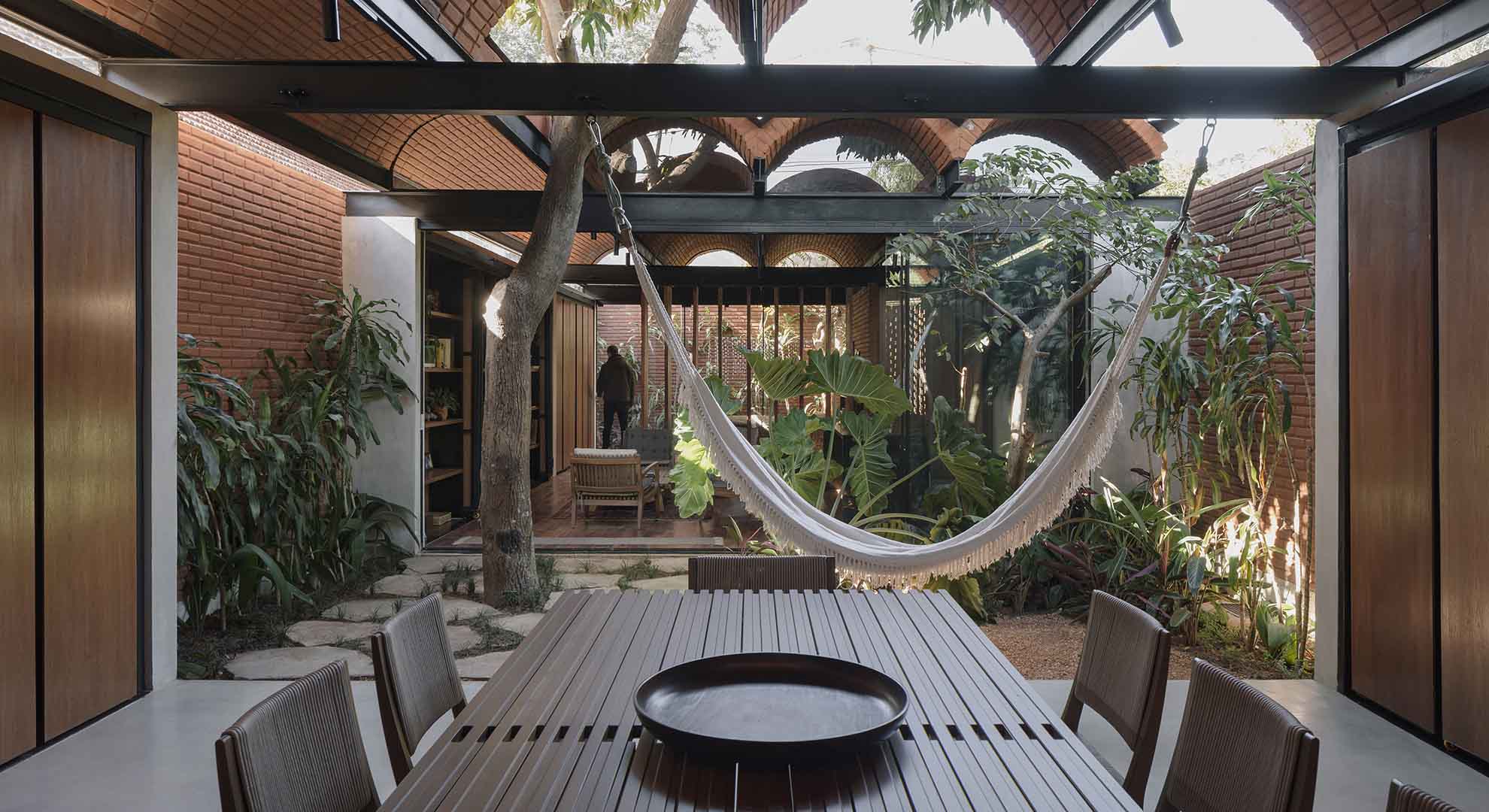 La naturaleza está muy presente en esta casa.