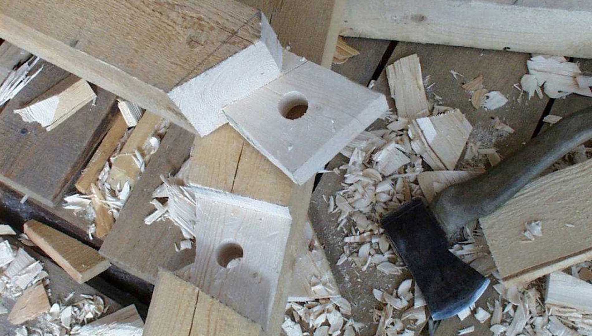En esta imagen vemos una junta de madera tradicional.