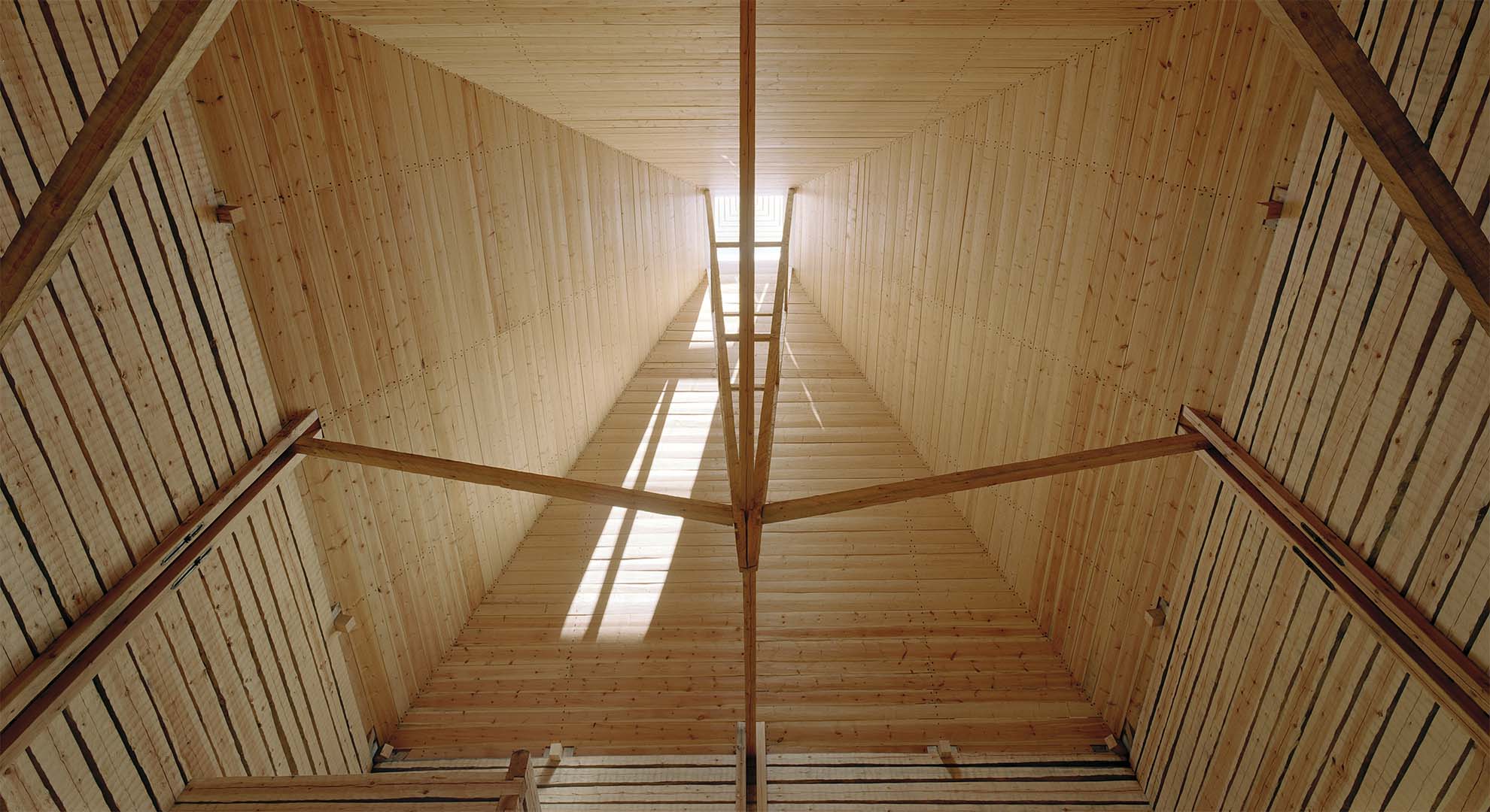Interior of a spiritual space in Finland.