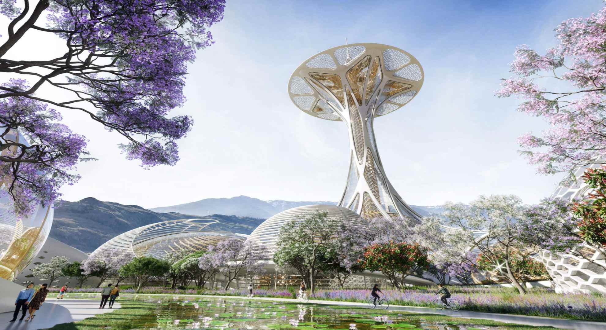 Espacio urbano de Barcelona en una vista desde Montjuïc.