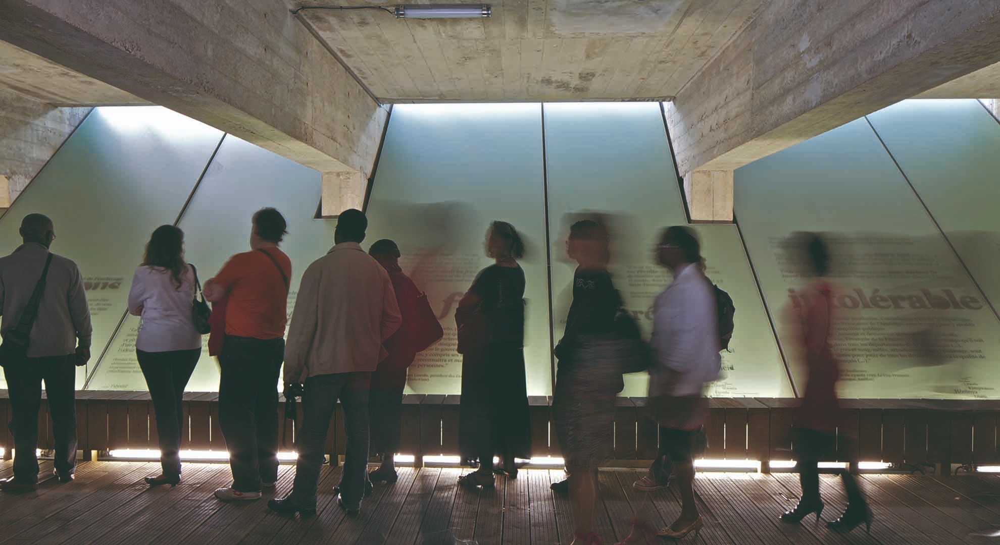 A space dedicated to memory in an underground in Nantes (France).