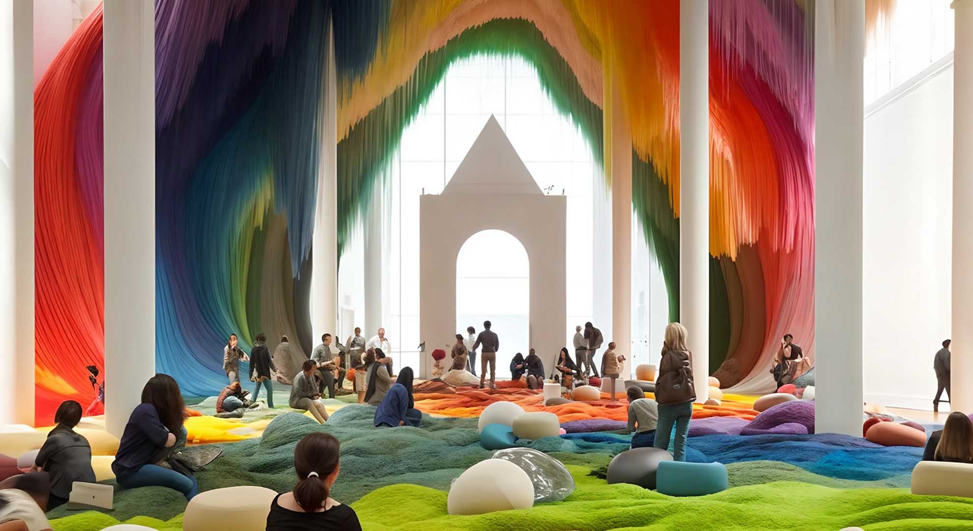Imaginary environments created with Machine Learning.