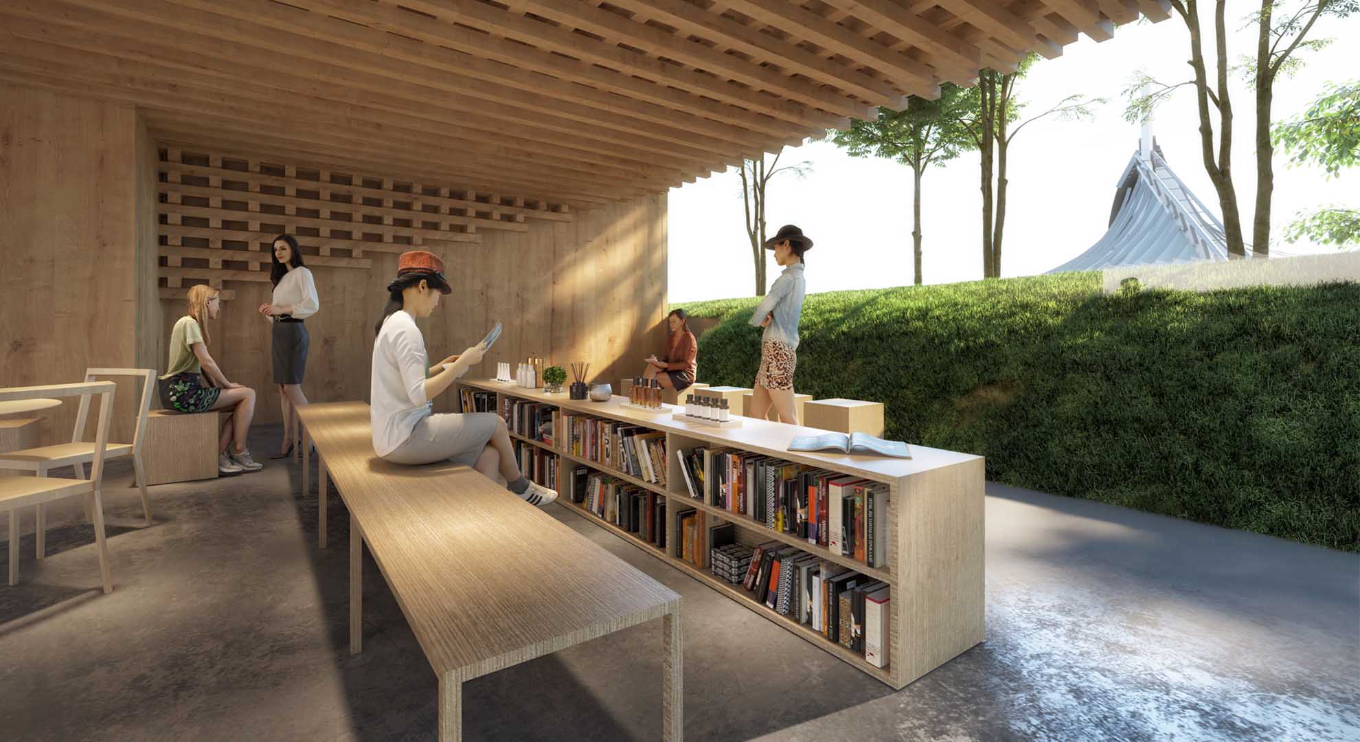 Japan Aroma Environment Association base facility, Tokyo, due 2021, Kengo Kuma & Associates. Image courtesy Kengo Kuma & Associates