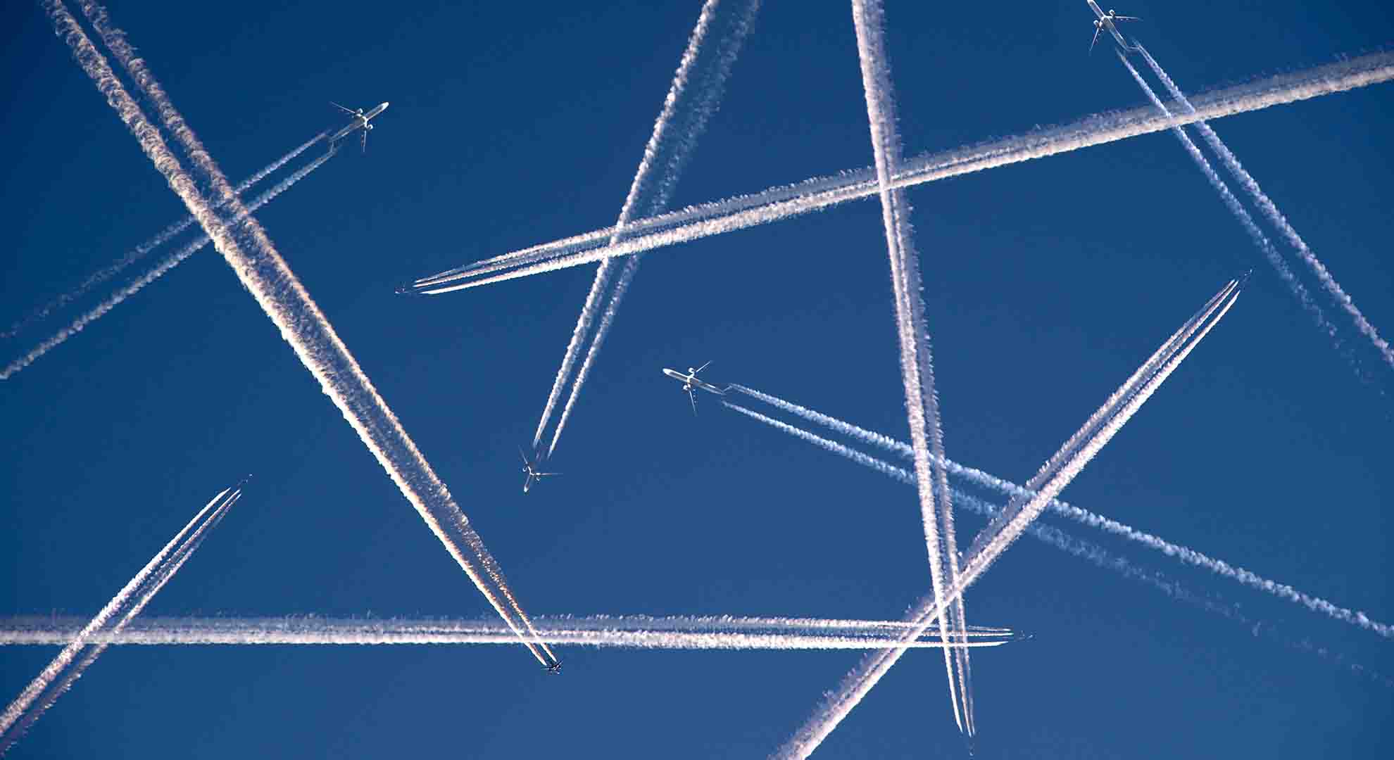Between 1990 and 2014, CO2 emissions produced by planes rose by around 80% in Europe. Alamy Stock Photo