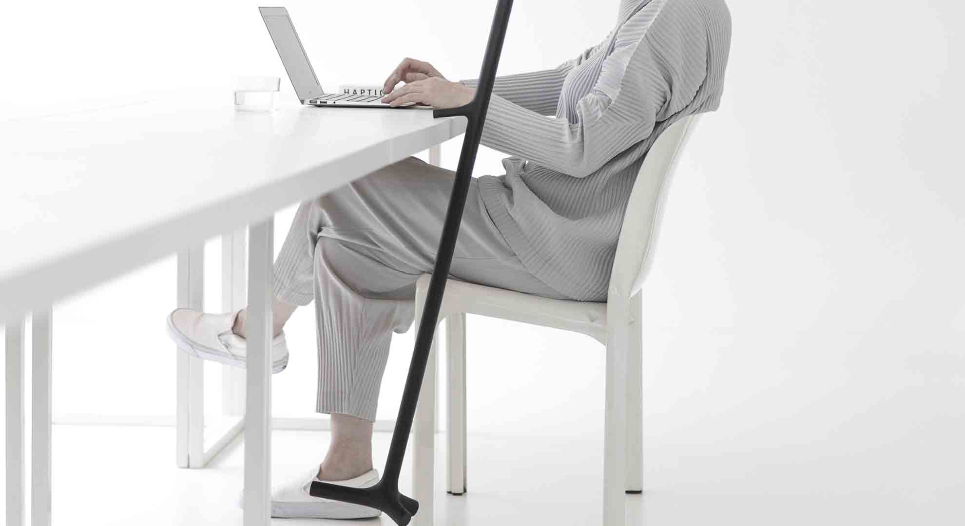 The 3D-Printed walking stick Enea by Shiro Studio