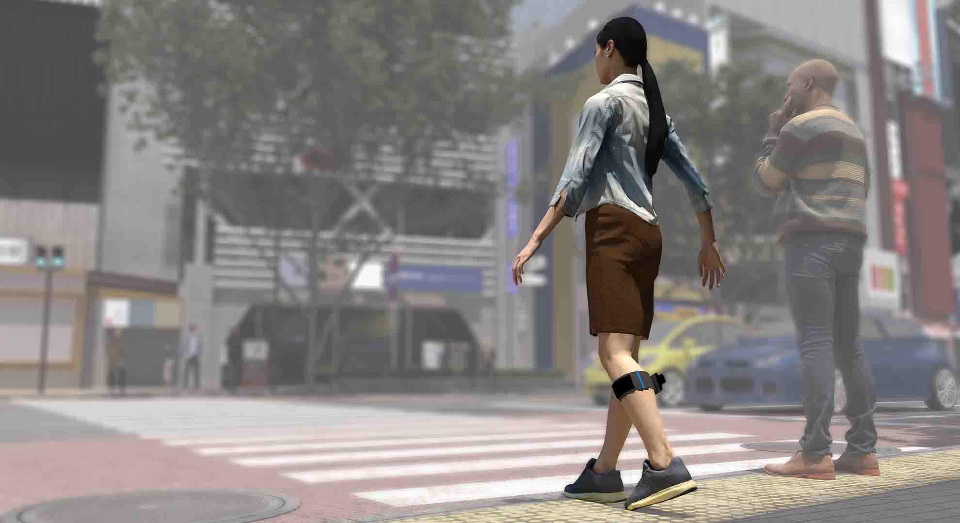 The EvoWalk device uses artificial intelligence to to deliver targeted muscle stimulation