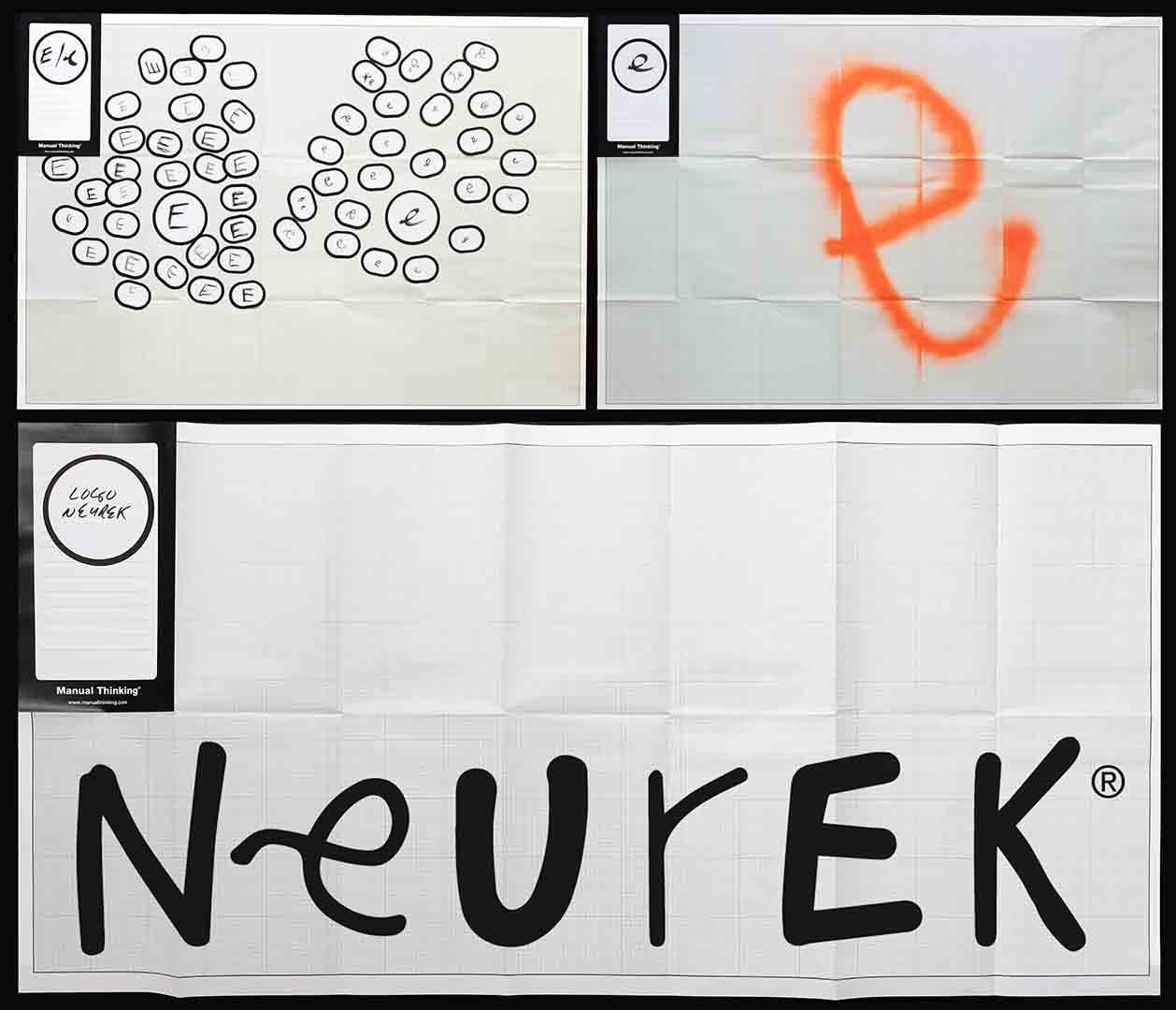 The logo was inspired by Luki Huber’s father’s hand writing which, due to the later stages of Parkinson, reminded that of a child’s writing. It was created based on fonts written by children whom, in a symbolic way, would sort of become the godfathers of the prospective patients who would use the device. Photo courtesy of Luki Huber.