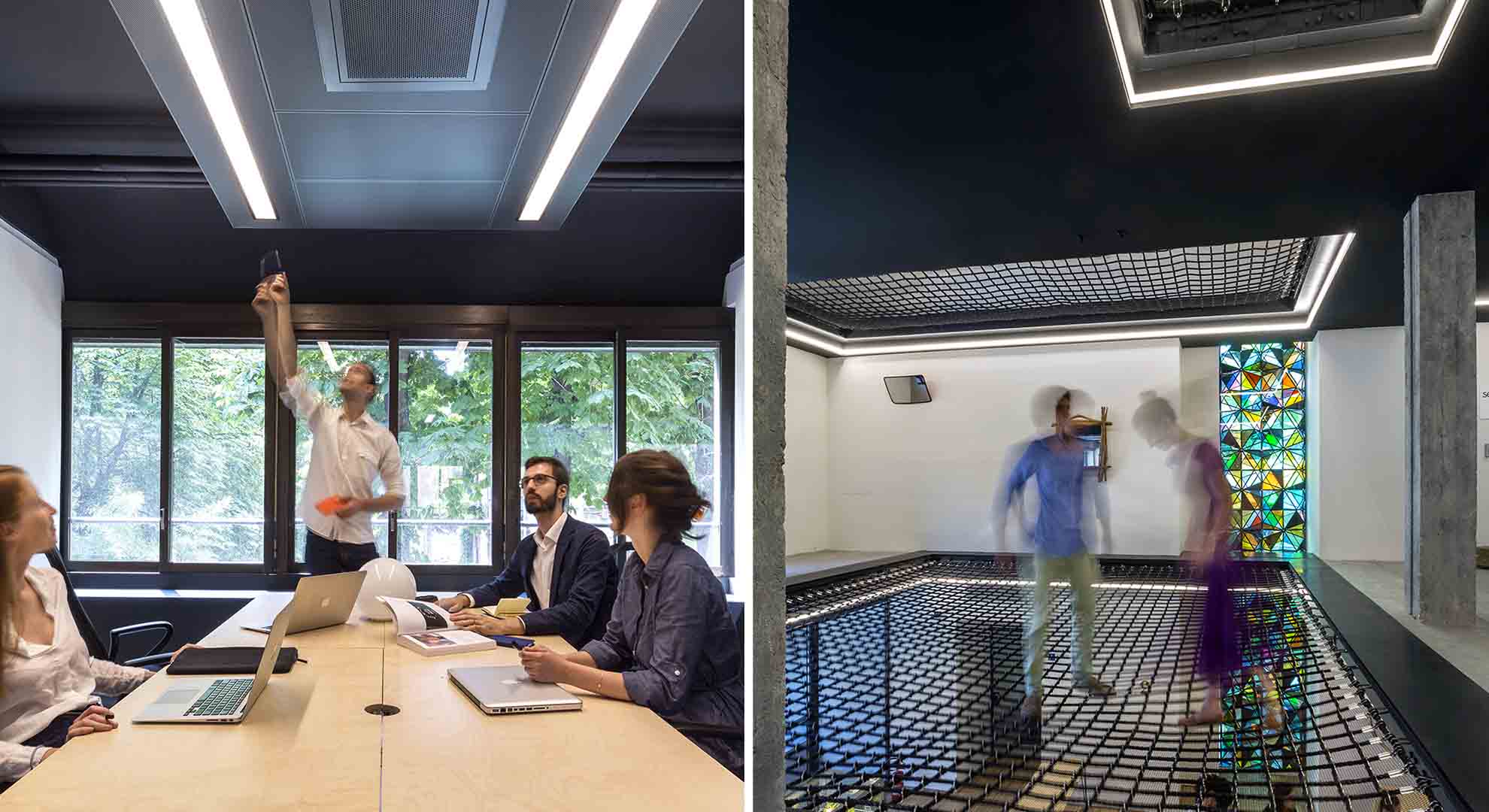 Office interiors of the Agnelli Foundation in Torino, Italy. Photo courtesy Carlo Ratti