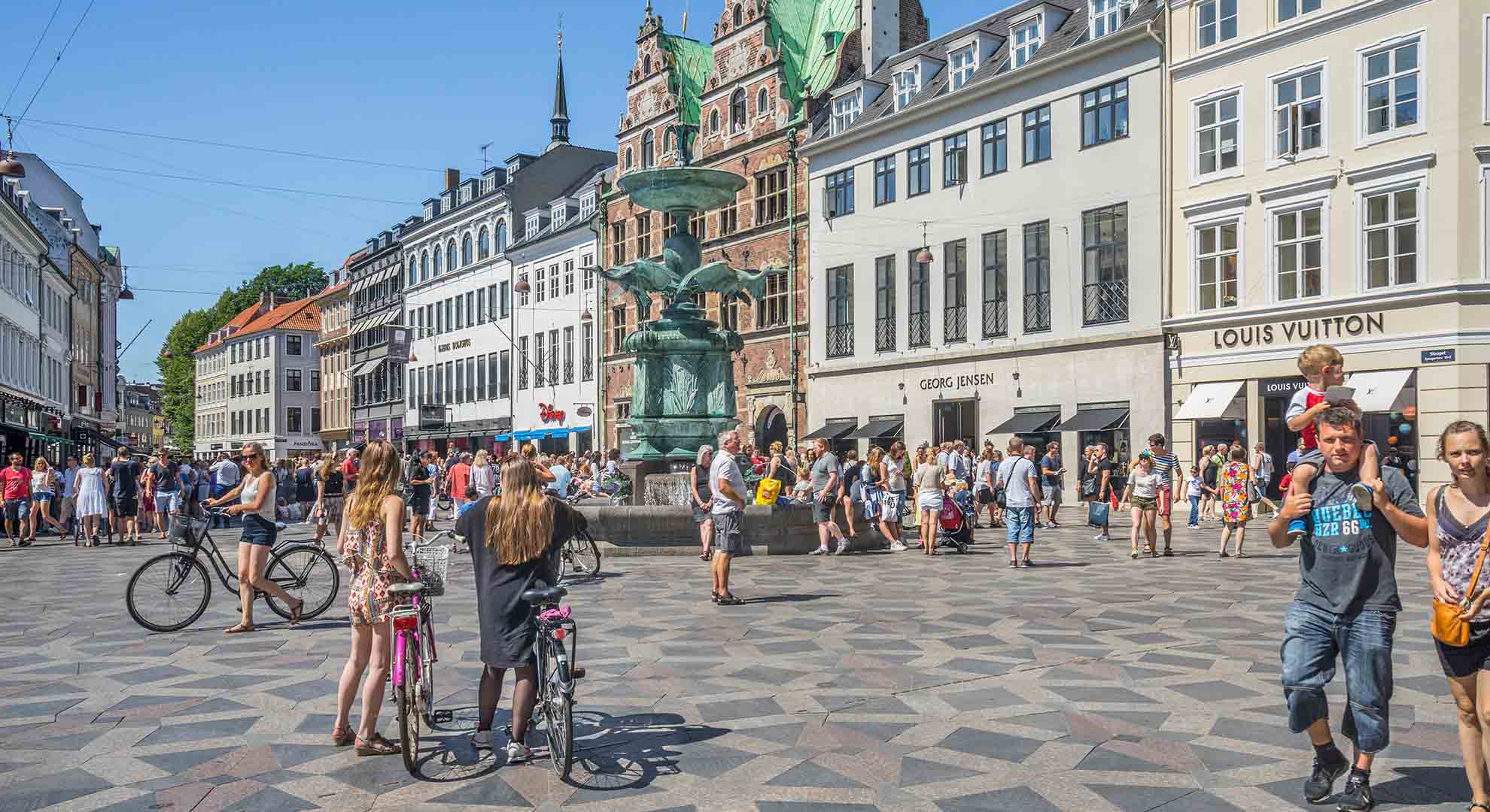 Central Copenhagen, where people-orientated city planning has been in place since the 1960s. Alamy stock photo